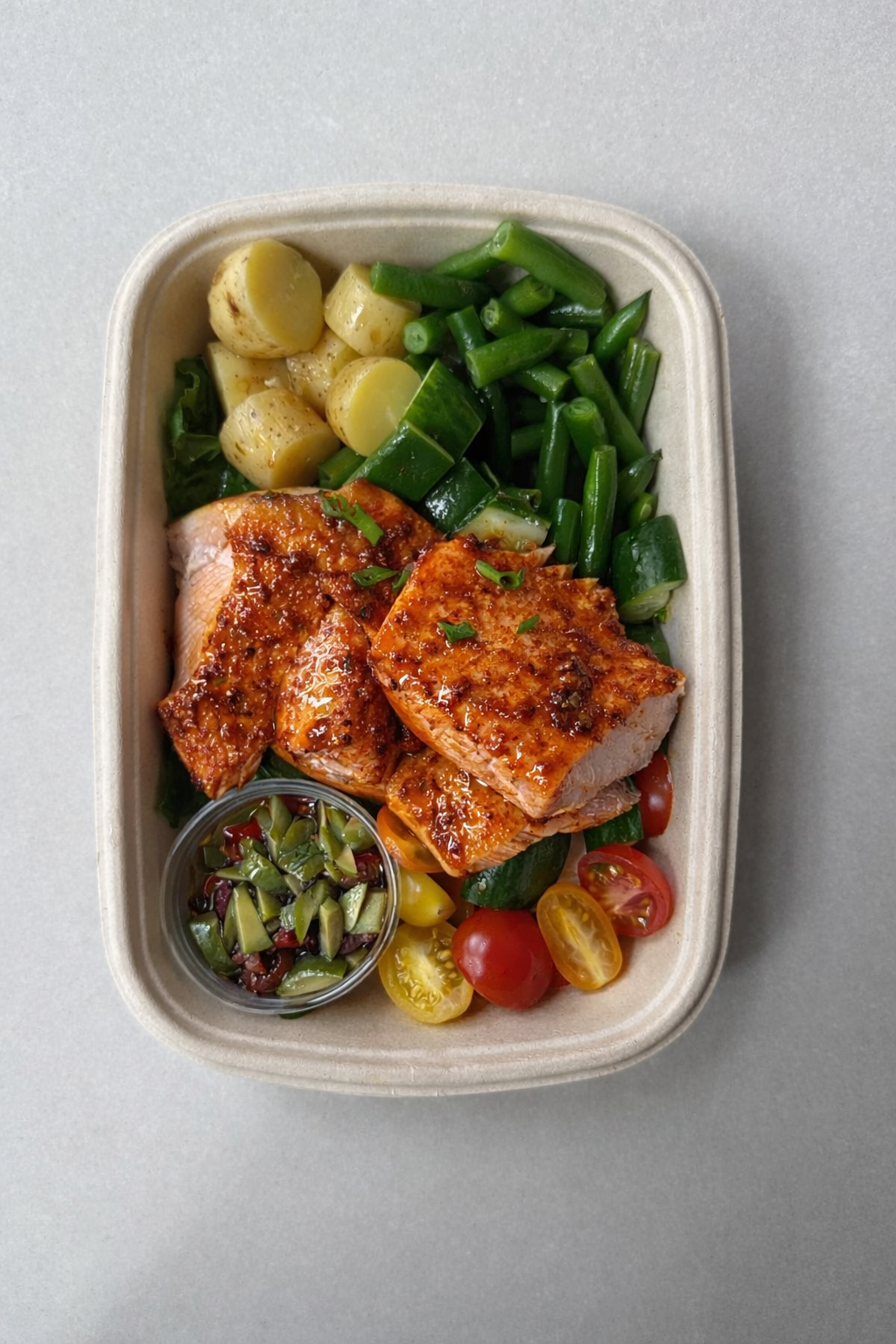 Roasted Salmon Nicoise